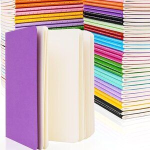 Small Notebook Bulk 60 Packs A6 4.25x5.5 in Mini Sketchbooks Blank Page Colorful